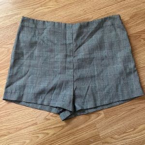 Black and white shorts